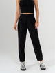 Ref: 069708 Pantalón slouchy, prenses, tejido liviano, tiro alto, tono negro