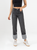 Ref: 065125 Pantalón Mom fit slim cropped, rígido, tiro medio, tono gris oscuro