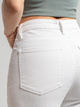 Ref: 069095 Pantalón mom fit stretch, tiro alto, tono ivory