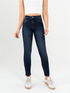 Ref: 065400 Jean Skinny stretch, tiro alto, tono azul oscuro