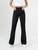 Ref: 063972 Pantalón bota ancha stretch efecto cuero, tiro alto, tono negro