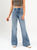 Ref: 065514 Jean palazzo stretch, tiro alto, tono azul medio
