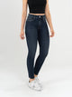 Ref: 064953 Jean skinny stretch, tiro alto, tono azul oscuro