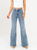 Ref: 065492 Jean palazzo, stretch, tiro alto, tono azul medio