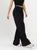 Ref: 069739 Pantalón palazzo, prenses, tono negro, tejido plano liviano, tiro alto