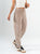Ref: 069702 Pantalón slouchy, corduroy, rigido, tiro alto, tono arena
