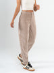 Ref: 069702 Pantalón slouchy, corduroy, rigido, tiro alto, tono arena