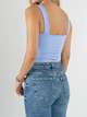 Ref: 12580  Crop Top escote cuadrado, tela stretch.
