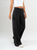 Ref: 069674 Pantalón mom flare, sin prense, tejido plano liviano, tiro alto, vivo en costado, tono negro