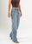 Ref: 065683 Jean straight leg, cropped, rígido, tiro medio, tono azul medio claro